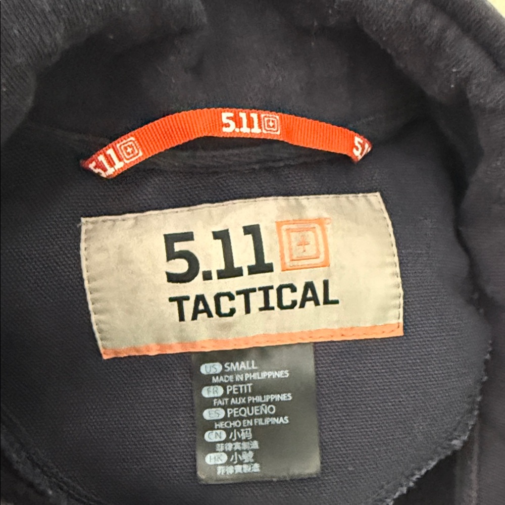 5.11 Tactical Women’s Navy Quarter-Zip Sweatshirt - Picture 6 of 6